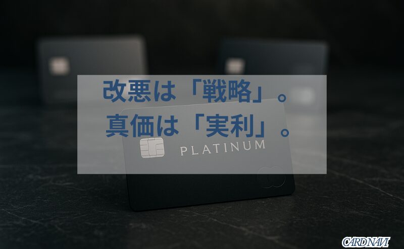 UCプラチナカードと競合カードを比較検討しているイメージ画像