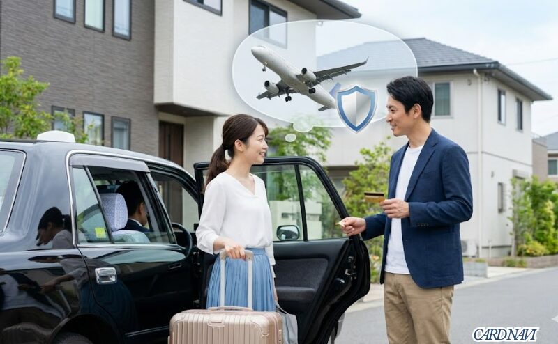 タクシー代のカード決済で旅行保険を有効化するスマートな活用シーン