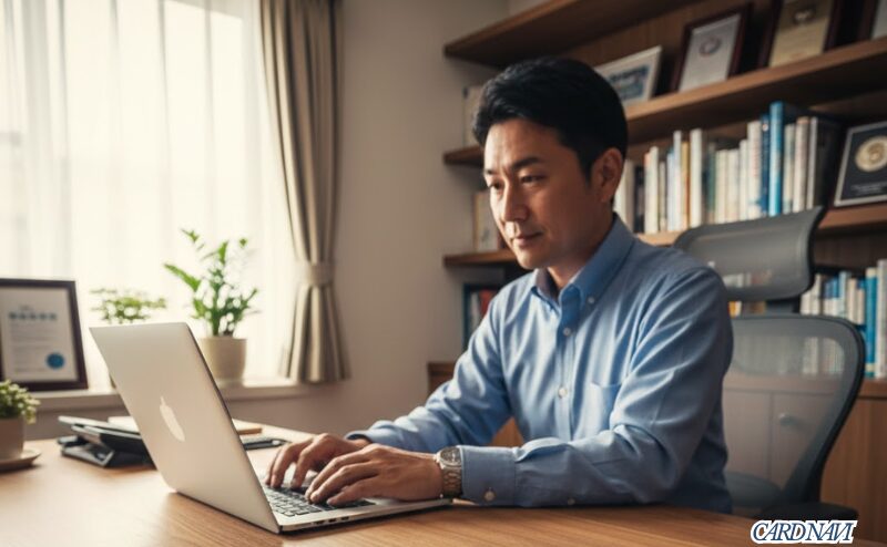 業歴5年以上の実績を示す確定申告書類と個人事業主のイメージ