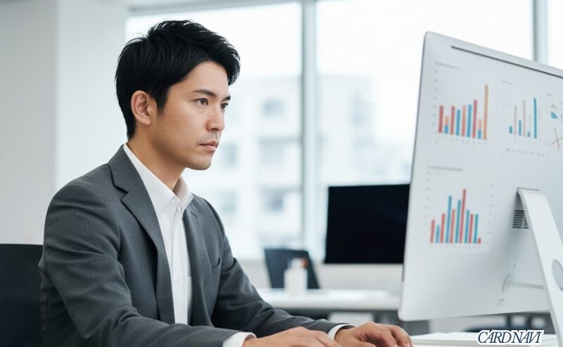 UCプラチナカードとセゾンBizの年会費やコスパを合理的に比較検討するビジネスマン