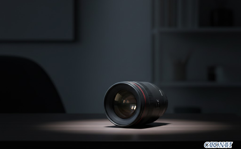 ショッピング保険が付帯していないリスクを象徴するカメラレンズ